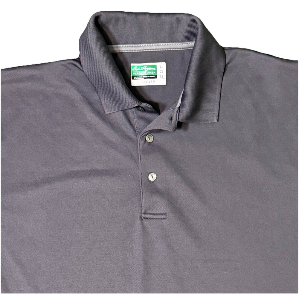 Ben Hogan Mens Gray Golf Polo Shirt Performance Preppy Modern Athleisure Size Lg